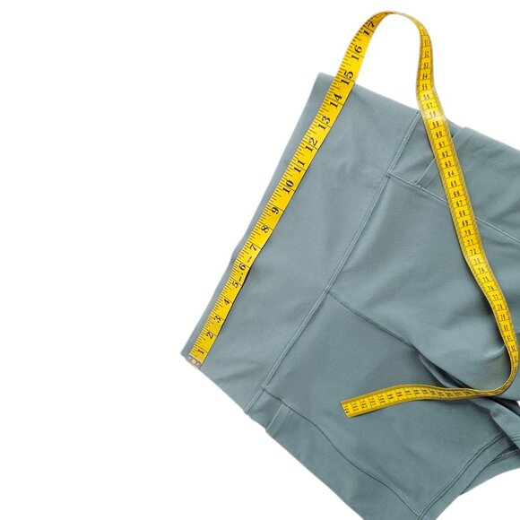 Athleta Womens Salutation Stash 5" Short, Athletic, Green Blue, Size Large - Picture 5 of 7